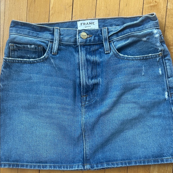Frame Denim Dresses & Skirts - Frame Denim Blue Mini Skirt